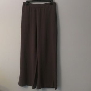 Coldwater Creek PM Pants Brown Women's Pull On EUC